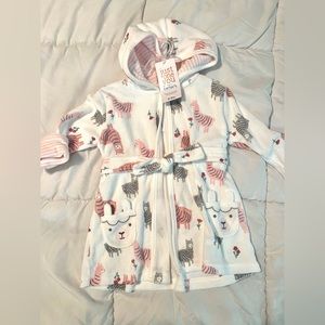 Just One You Baby girl bath robe